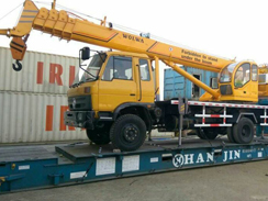 沃爾華集團12噸汽車起重機順利出口泰國